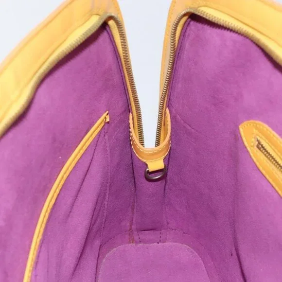 Authentic LOUIS VUITTON Epi Lussac Shoulder Bag Yellow M52289 LV - Picture 14 of 16